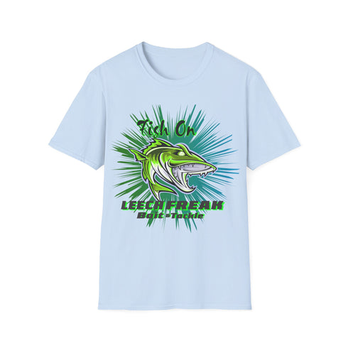 Leech Freak Fish On Unisex Softstyle T-Shirt