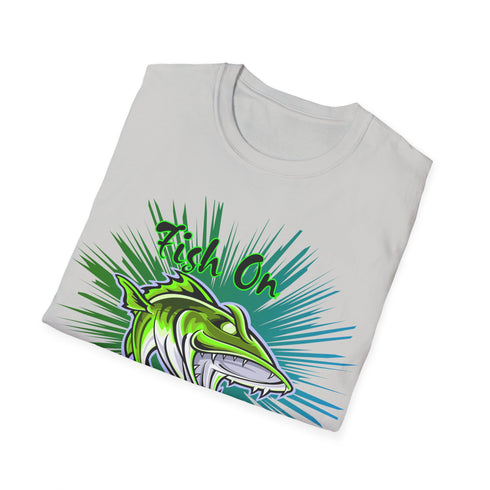 Leech Freak Fish On Unisex Softstyle T-Shirt