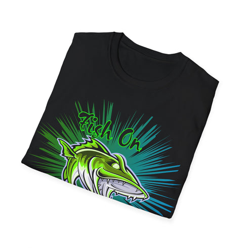 Leech Freak Fish On Unisex Softstyle T-Shirt