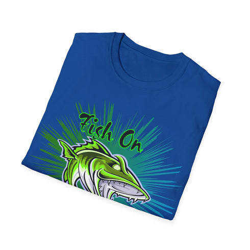 Leech Freak Fish On Unisex Softstyle T-Shirt