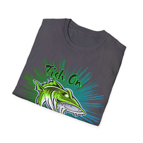 Leech Freak Fish On Unisex Softstyle T-Shirt