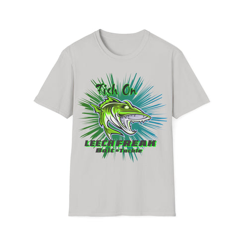 Leech Freak Fish On Unisex Softstyle T-Shirt