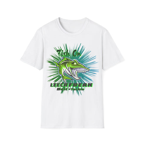 Leech Freak Fish On Unisex Softstyle T-Shirt