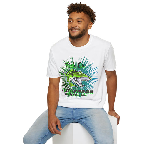 Leech Freak Fish On Unisex Softstyle T-Shirt